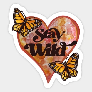 Stay Wild Monarch Butterfly Sticker